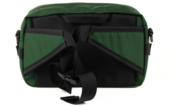 The LGD in Wilderness. Back view, showing the hide-away padded hip belt.